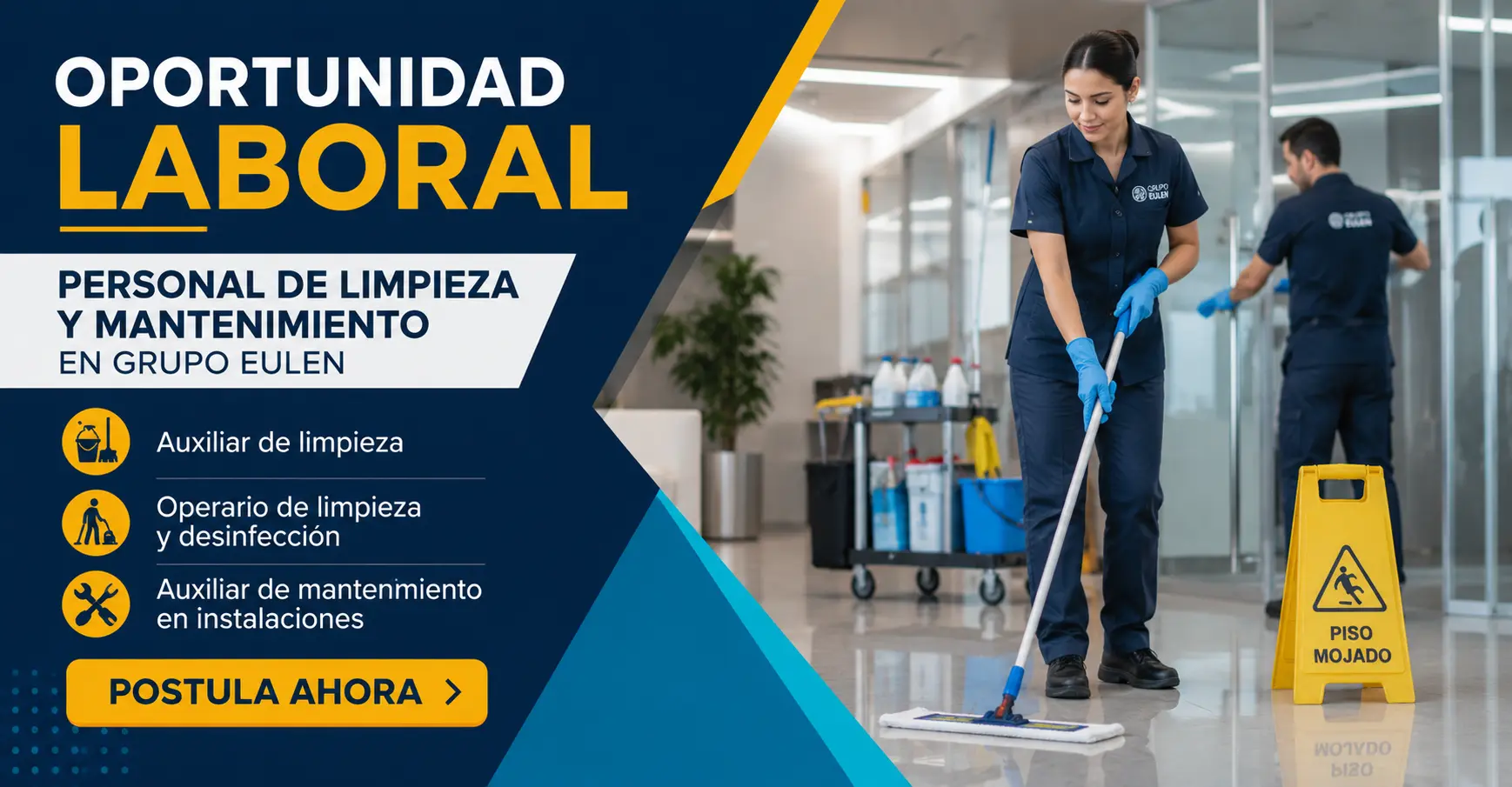 Lee más sobre el artículo Personal de limpieza y mantenimiento en Grupo EULEN