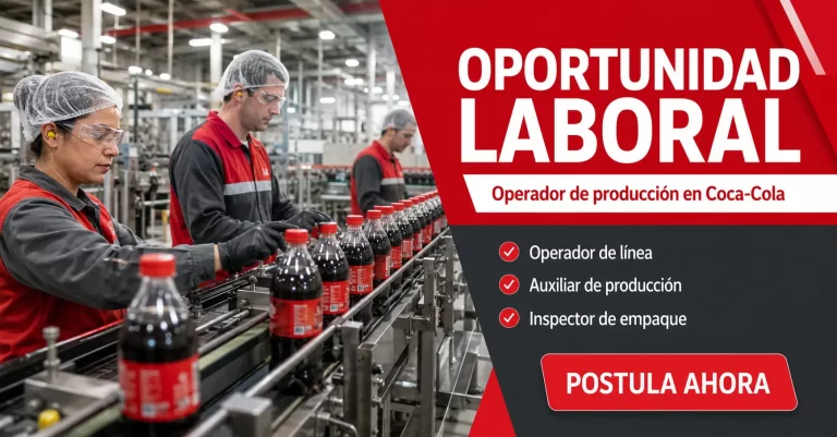 Lee más sobre el artículo Operador de producción en Coca-Cola con beneficios superiores